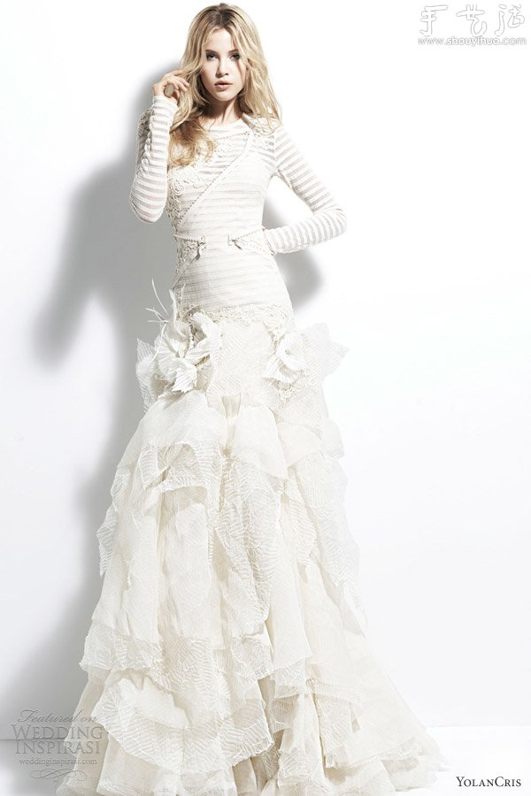 YolanCris品牌2013婚纱礼服：切尔西女孩