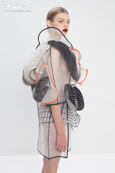 3D线条交织成的服装 给你新的视觉体验