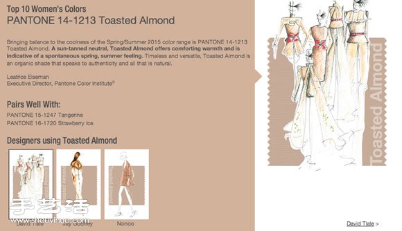 色彩权威PANTONE告诉你2015春夏时尚颜色