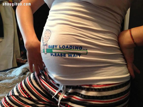孕妇趣味T恤:下载婴儿中 请耐心稍候!