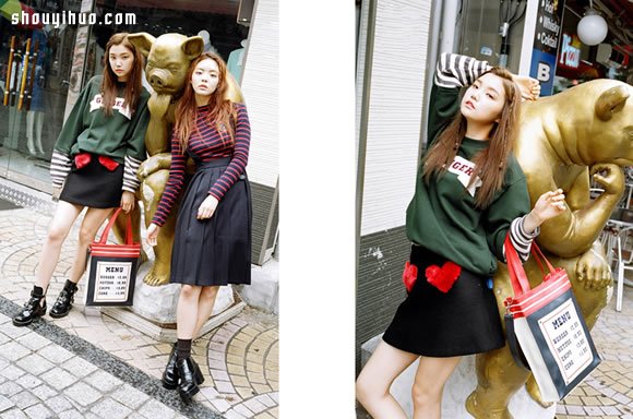韩国时髦品牌OIOI 2014秋季女装穿搭造型