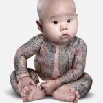 Playtex广告中黑帮婴儿纹身