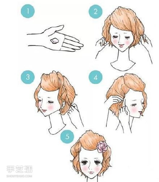9种绑头发的简单方法 学习绑头发的图解教程