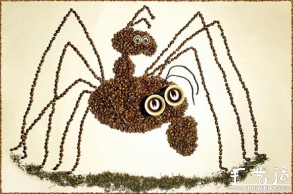 咖啡豆创意DIY的有趣动物
