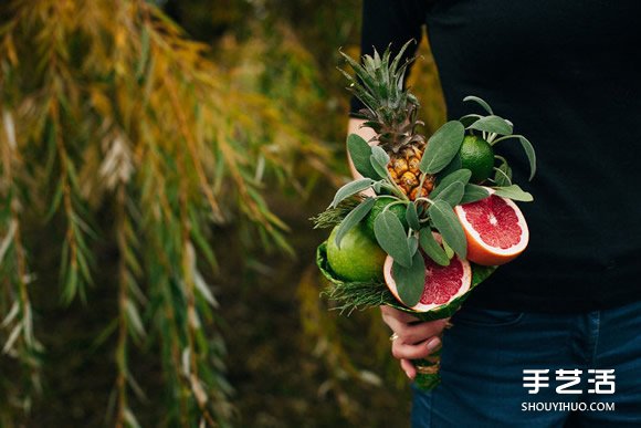 可食用蔬果手捧花 吃货们眼睛都为之一亮啦!