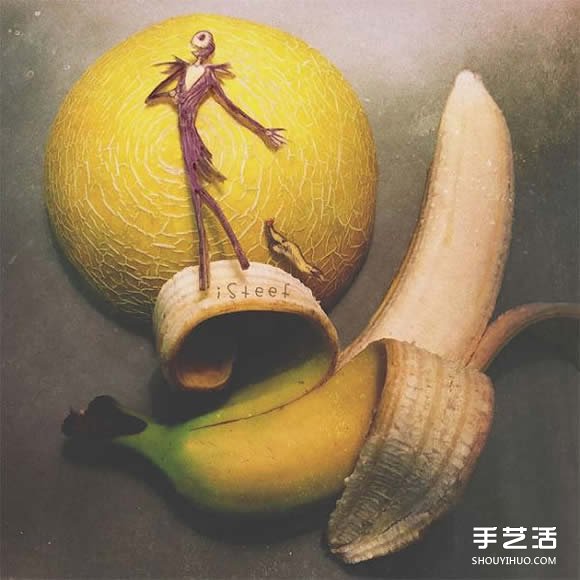 用香蕉创作的艺术作品 表现更多独到的想像