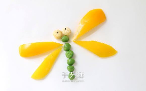 简单蔬菜昆虫的做法 蜻蜓蜗牛用蔬菜做教程