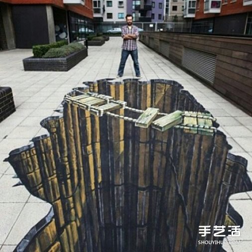 街头3D立体画作品欣赏 3D立体街头涂鸦图片