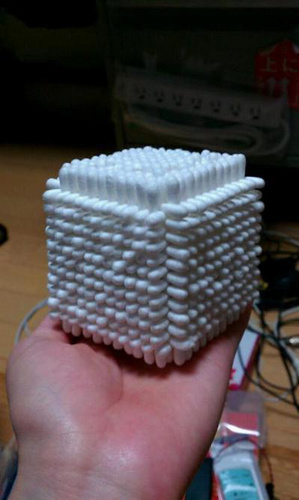 玩转棉签创意 DIY立体方块