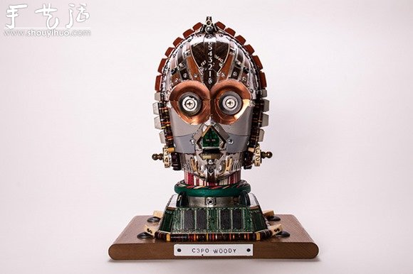 电脑零件DIY的星球大战C-3PO机器人