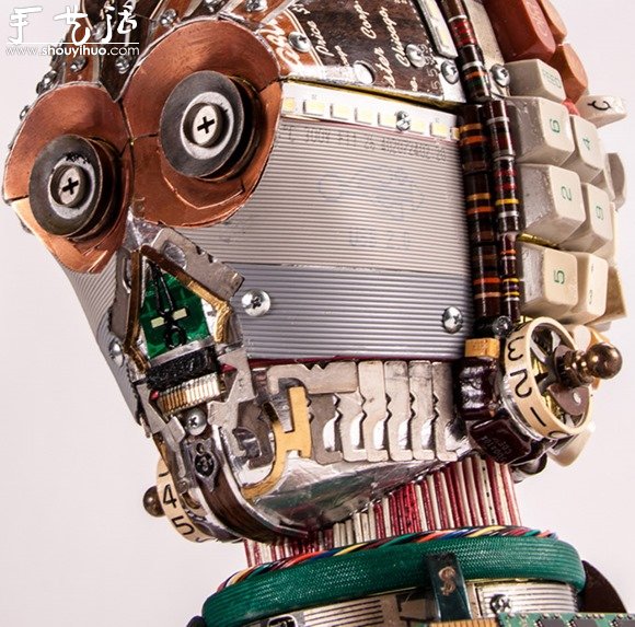 电脑零件DIY的星球大战C-3PO机器人