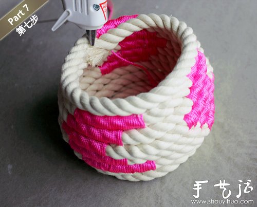 创意手工：编织绳手工DIY小清新花瓶