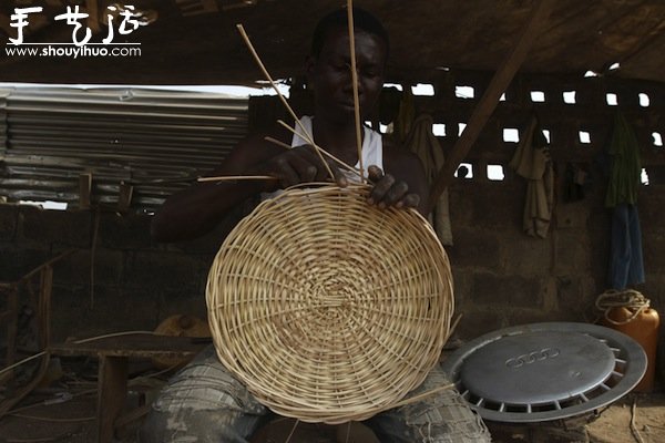 非洲编织工匠的广告创意