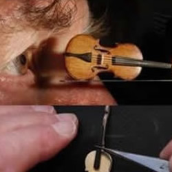 手工制作的微型小提琴