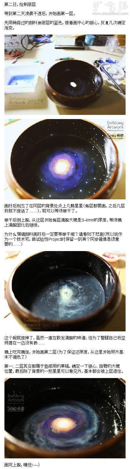 技术宅男为爱发狂 手工DIY逼真“银河”宇宙