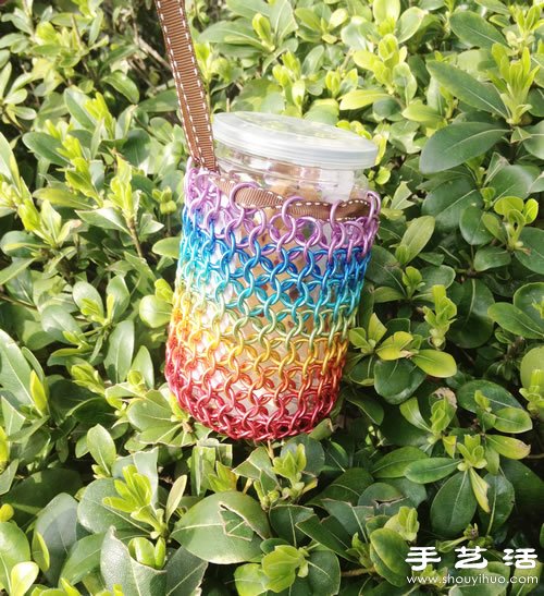 利用金属线DIY制作漂亮彩虹袋子