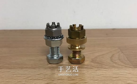 创意紧固件DIY！用螺丝螺帽制作国际象棋