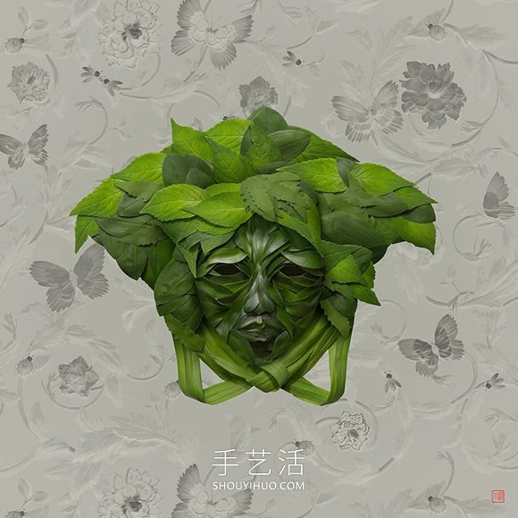 时尚品牌logo掉进花花世界！井上罗来的花瓣DIY