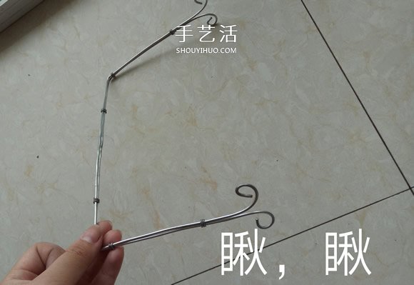 秋千吊椅铁丝工艺品DIY 迷你秋千吊椅制作方法