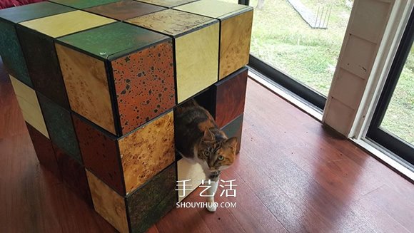 新奇的手工猫家具作品 可爱精致又富创意！