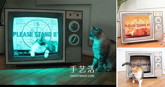 新奇的手工猫家具作品 可爱精致又富创意！