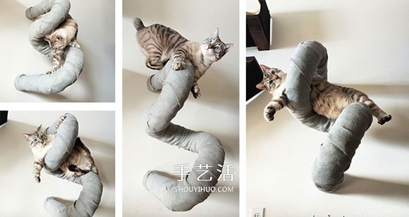 新奇的手工猫家具作品 可爱精致又富创意！