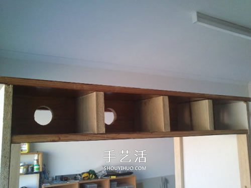 旧书柜改造鸟柜的过程 自制木头鸟柜的方法