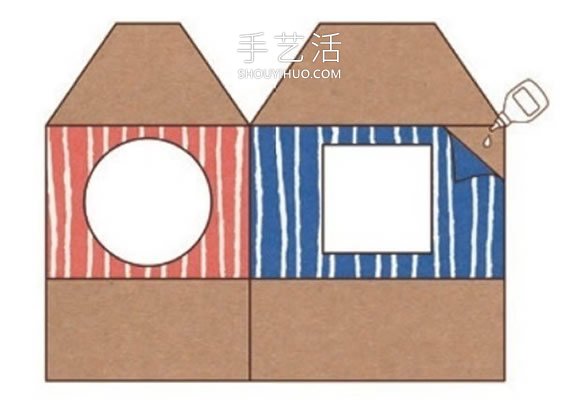 纸板箱废物利用 简单制作成猫咪的温馨小屋！