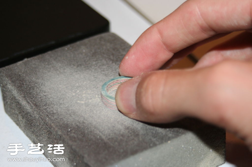 纯手工打造圆环木戒指图解教程