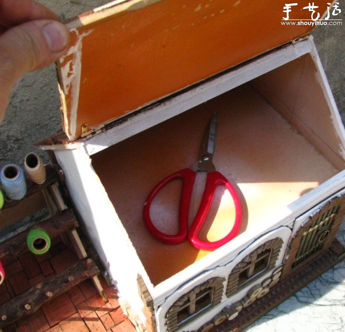 DIY袖珍房屋模型放置针线用具