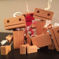 废弃木头变废为宝手工制作儿童玩具人偶