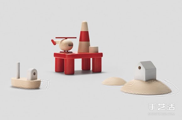 北欧风格木制玩具作品 充满魅力的极简设计