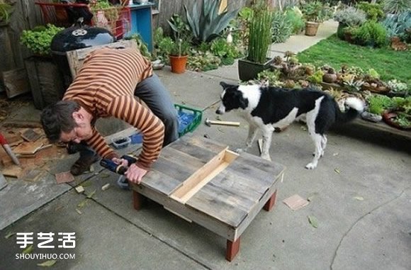 自制木板多肉花架DIY教程 还可以当桌椅用！