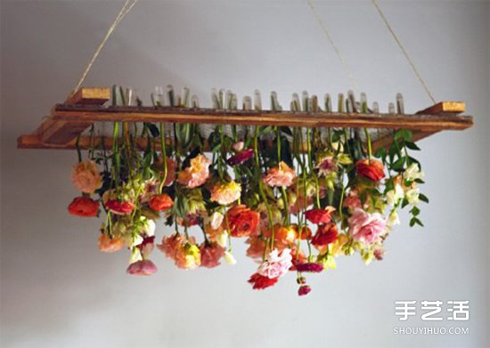 倒挂鲜花吊饰DIY教程 让家居装饰鲜花逆生长