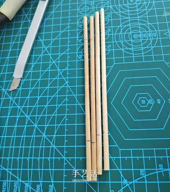 一次性筷子手工制作置物碟图解教程