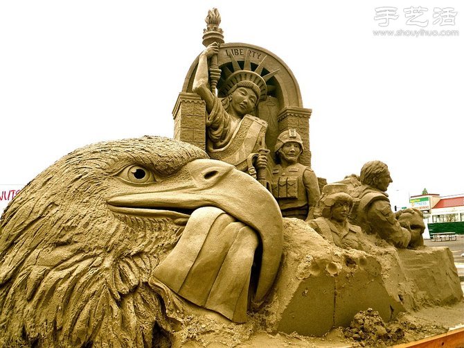 宏伟震撼的沙雕艺术