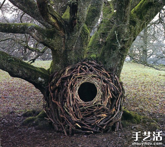 Andy Goldsworthy的大地雕塑艺术作品