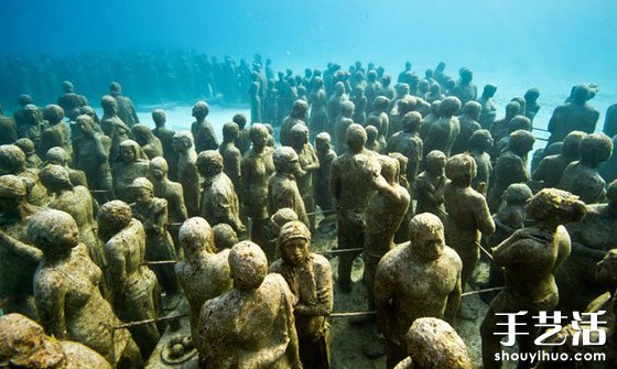 水下雕塑“沉默的演变”欣赏