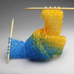最火热的编织技巧，仿毛线针织玻璃雕塑
