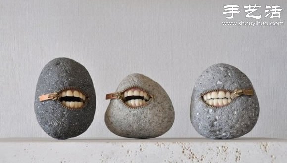 创意鹅卵石雕刻DIY