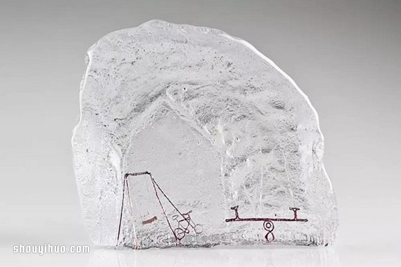 冰封感玻璃雕塑 让美好时光永远冻结在这一刻