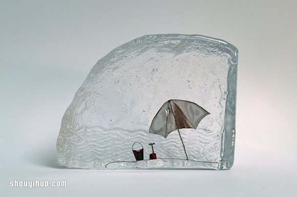 冰封感玻璃雕塑 让美好时光永远冻结在这一刻
