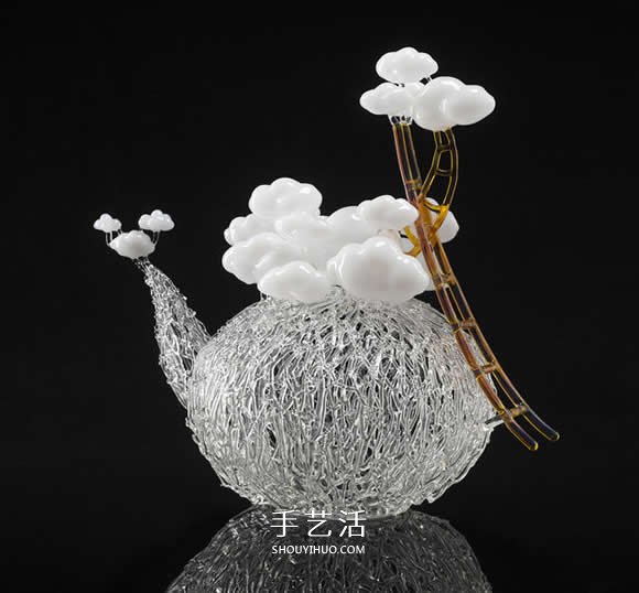 Eunsuh Choi优雅玻璃雕塑 宛如冬日霜冻的枝枒