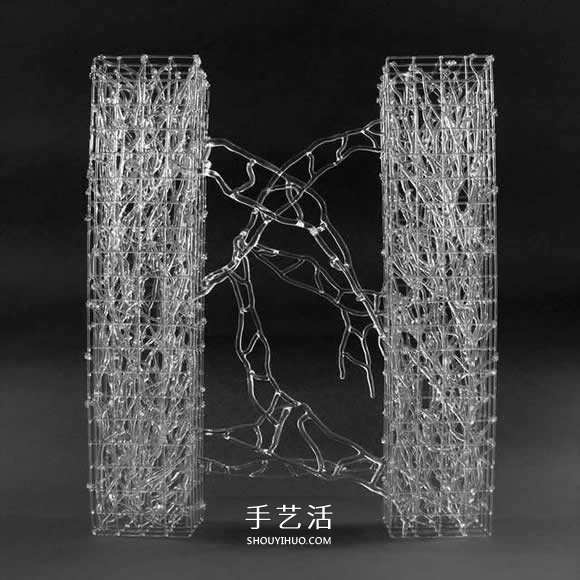 Eunsuh Choi优雅玻璃雕塑 宛如冬日霜冻的枝枒