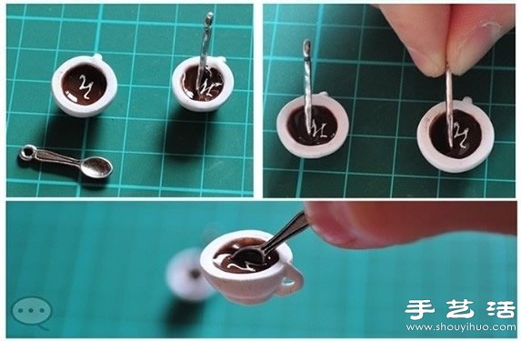 粘土手工制作迷你咖啡杯图解教程