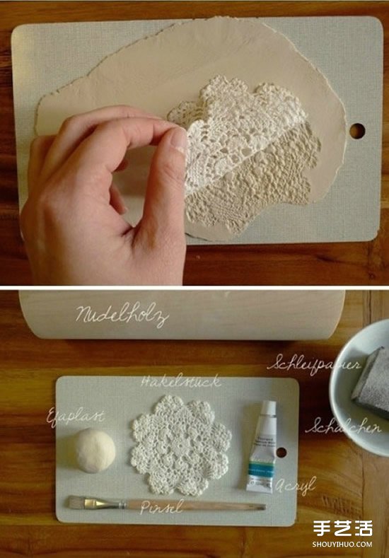 软陶粘土装饰盘DIY 漂亮装饰盘手工制作教程