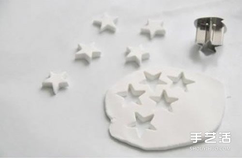 超轻粘土制作五角星 DIY浪漫挂饰或包装饰品