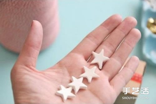 超轻粘土制作五角星 DIY浪漫挂饰或包装饰品