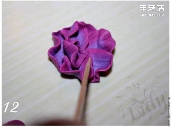 软陶花戒指制作教程 手工软陶花朵饰品DIY图解