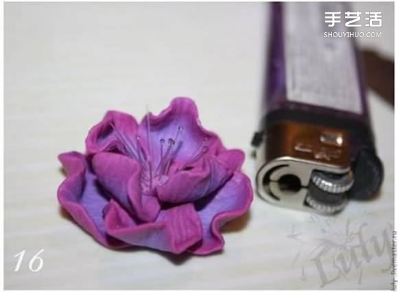 软陶花戒指制作教程 手工软陶花朵饰品DIY图解